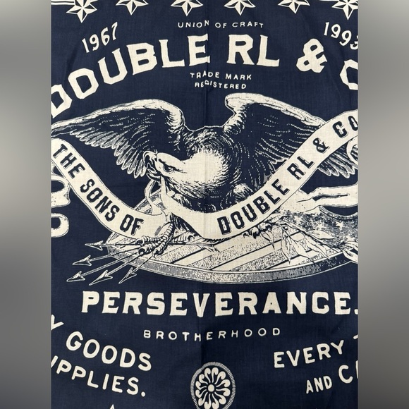 Double RL & Co. Eagle Vintage Bandanna (New Without Tags) - Picture 3 of 3